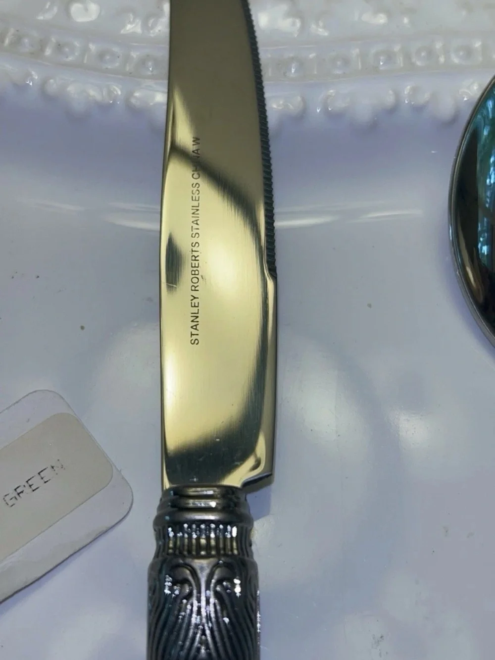 Vintage Stanley Roberts Single 5-piece Place Setting In Pearlescent Green NWT